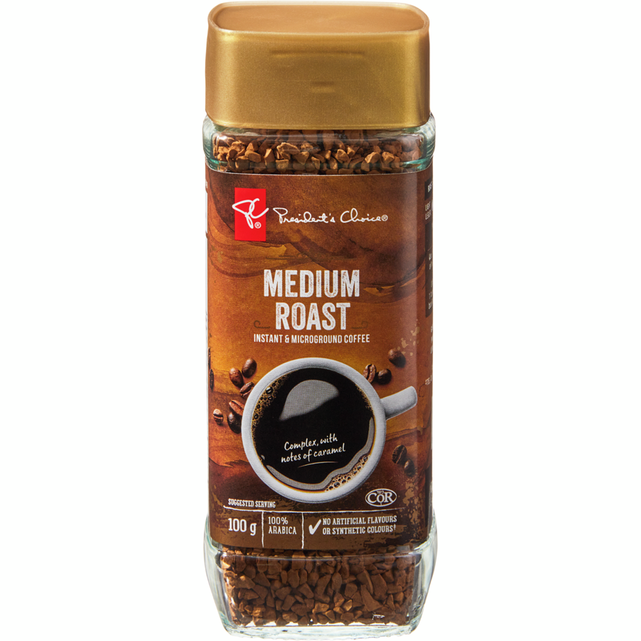 President's Choice Medium Roast Instant Coffee, 100g/3.5 oz